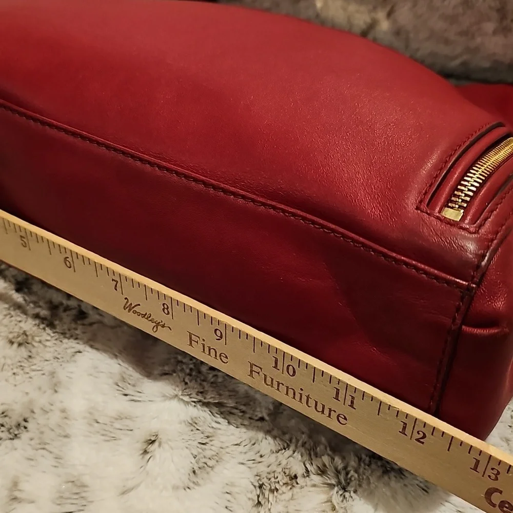 Michael Kors Red Leather Shoulder Bag Good Condition